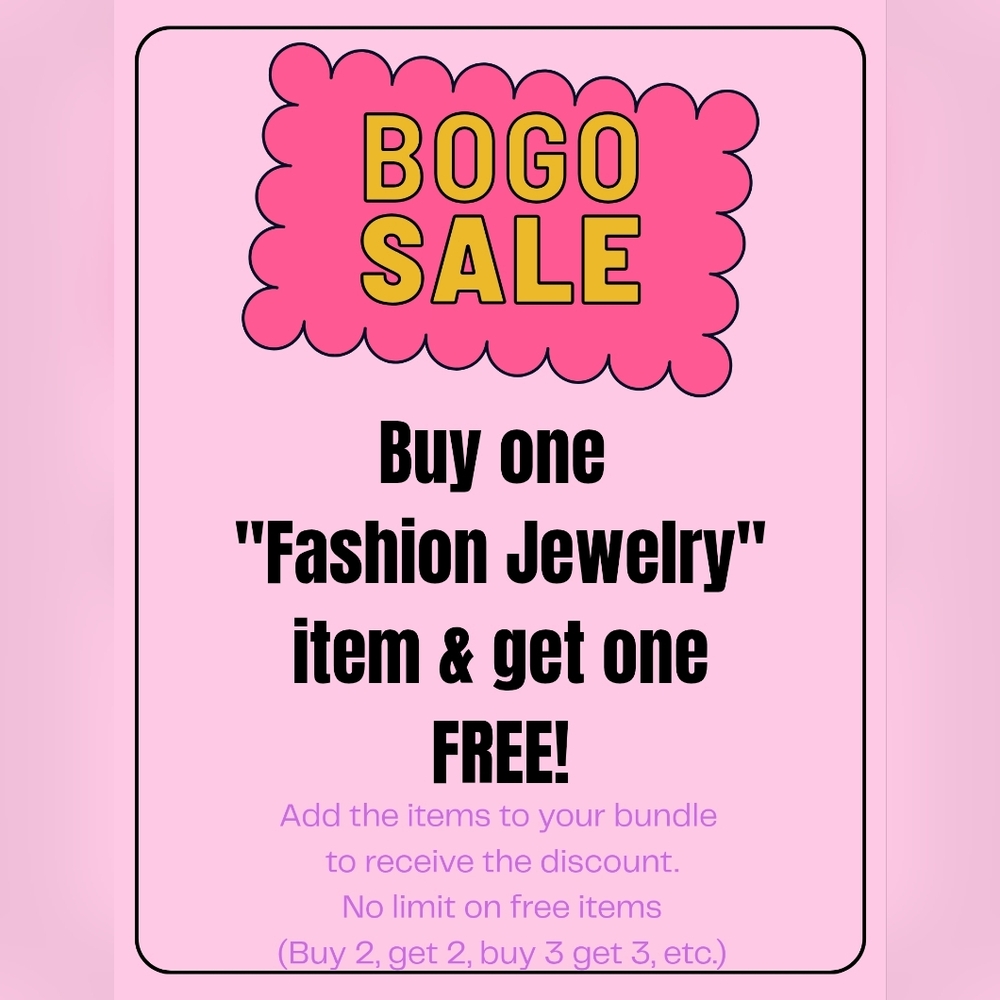 BOGO Fashion Jewelry Sale Buy One Get One FREE Earrings Keychains Charms Hair